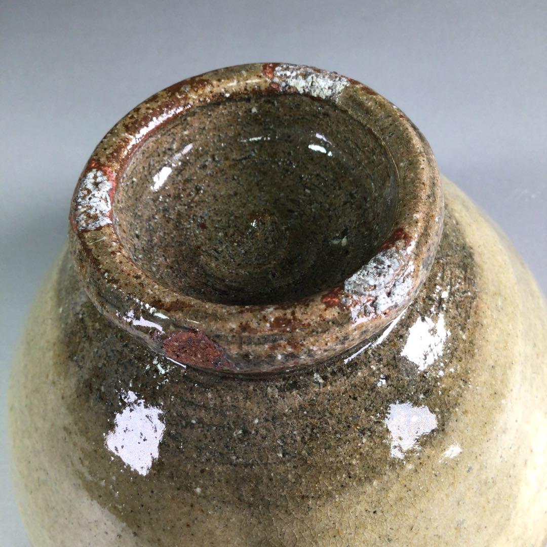 R81 茶碗 『中島克童造』『灰釉茶碗』 抹茶碗 共箱 茶道具
