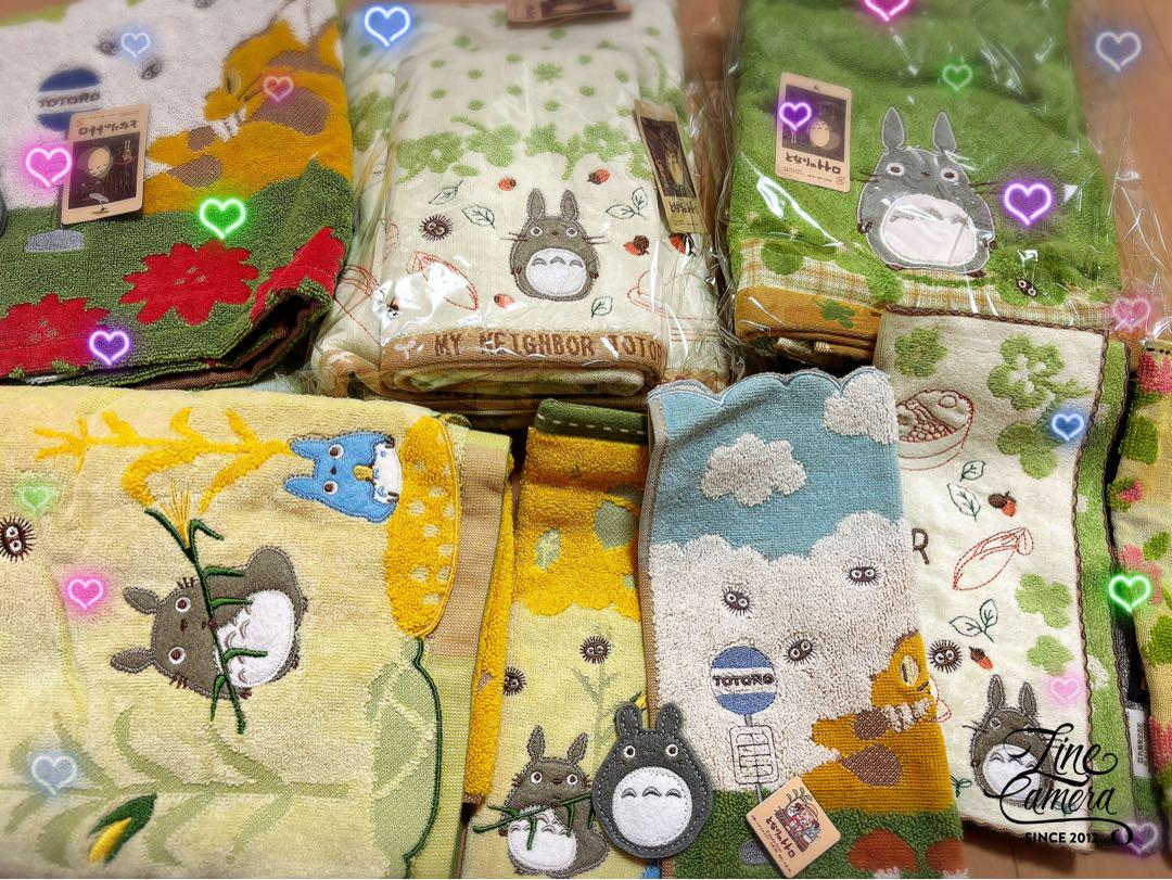 【新品+未使用品】格安　タグ有り　ジブリとなりのトトロ 大判〜ミニタオル 30点