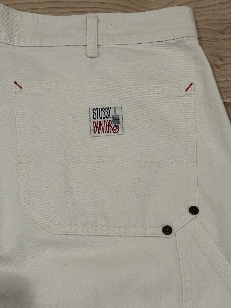 オールドstussy ペインターパンツ USA製 黒タグ PAINTER 34