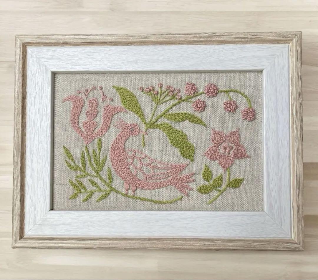 ありがとう価格♡アンティークキルト＆刺繍フレーム·͜· ♡
