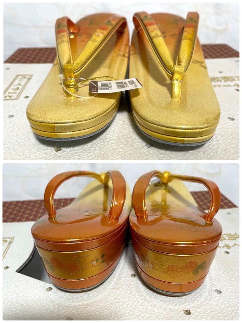 未使用タグ付き 本革製品 和装バッグ&草履セット 最適な価格 www