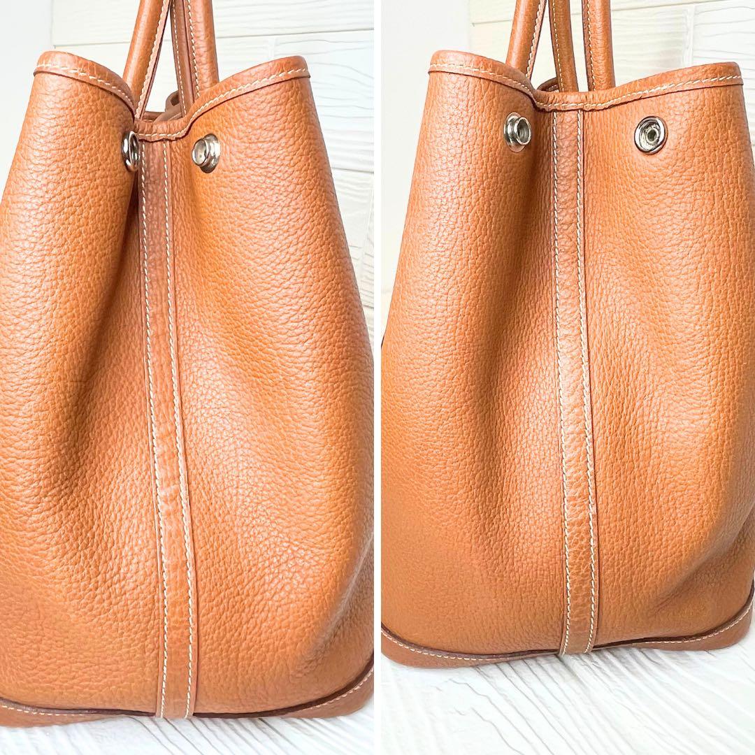 【美品!】HERMES エルメス ガーデンパーティー PM ゴールド 【美品!】HERMES エルメス ガーデンパーティー PM ゴールド