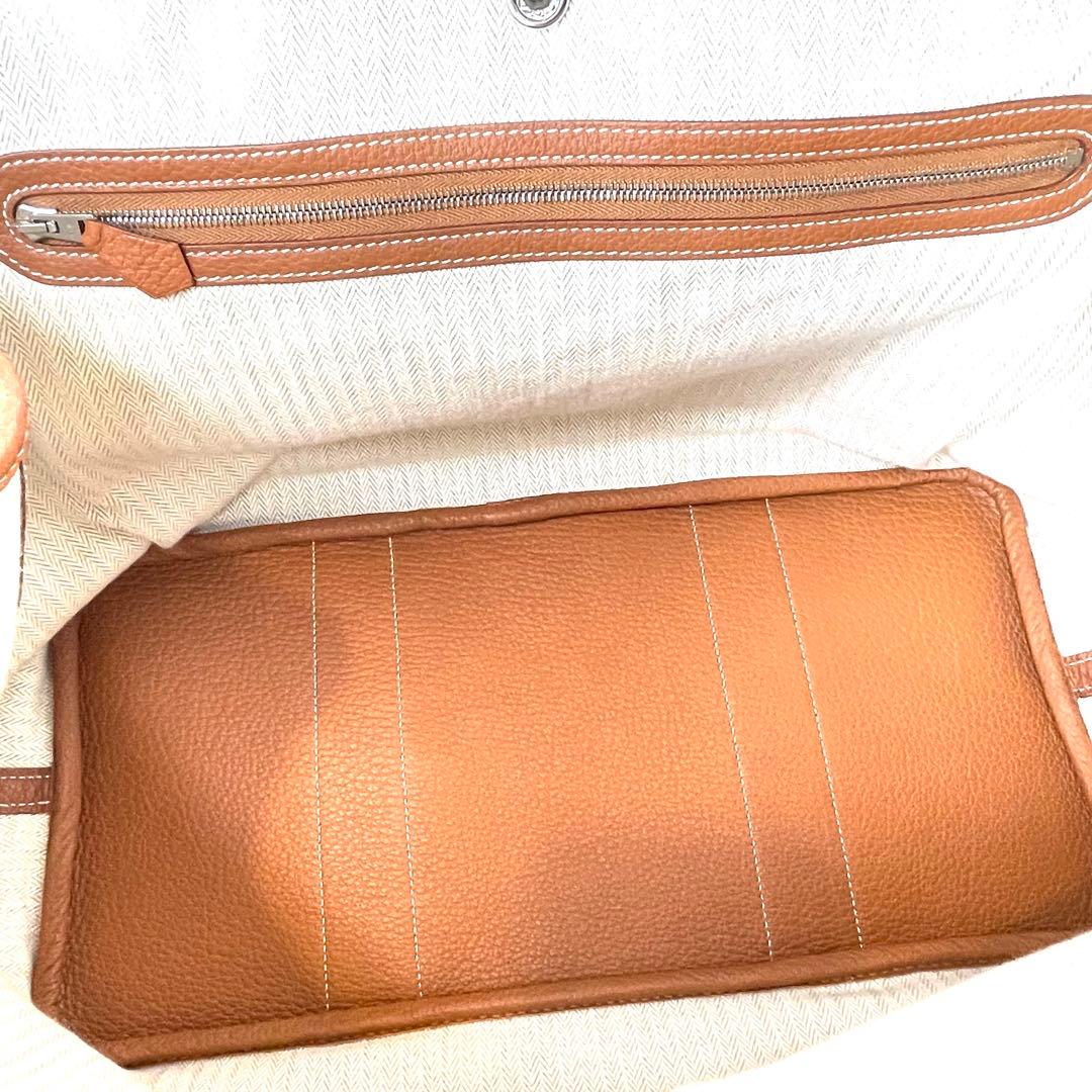 【美品!】HERMES エルメス ガーデンパーティー PM ゴールド 【美品!】HERMES エルメス ガーデンパーティー PM ゴールド