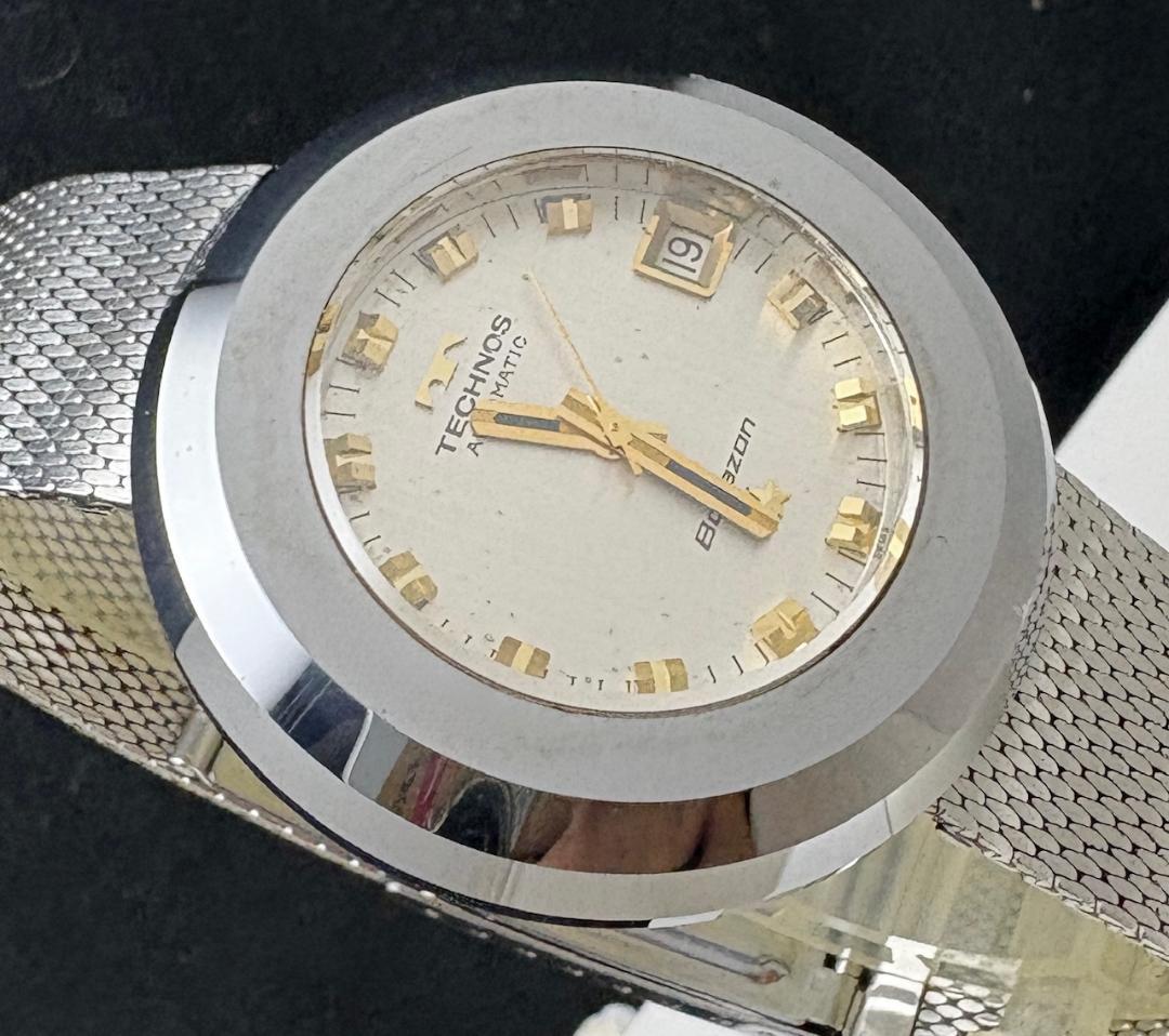 633/70年代 テクノス ボラゾン 自動巻き 稼働 メンズ ビンテージ