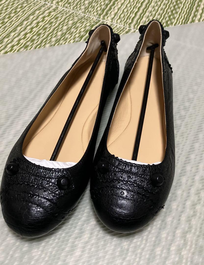 BALENCIAGA ブラック フラットシューズ