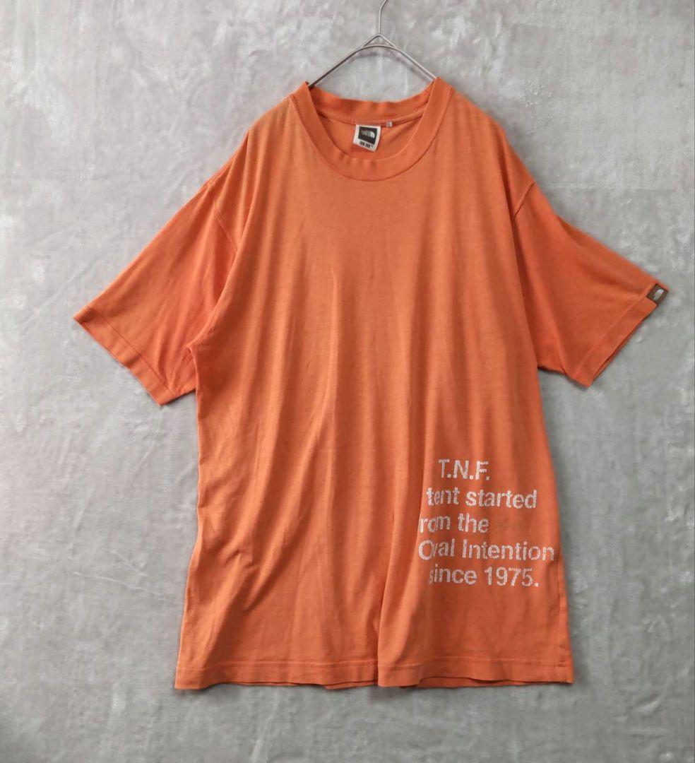 a2615　古着　オーバーサイズ Tシャツ　ダメージヴィンテージ　ノースフェイス