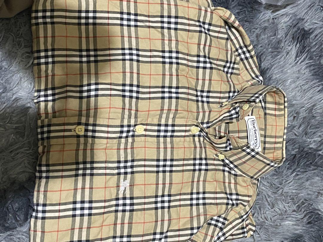 Burberry バーバリー　シャツ　ネルシャツ　チェックシャツ　メンズ　S M