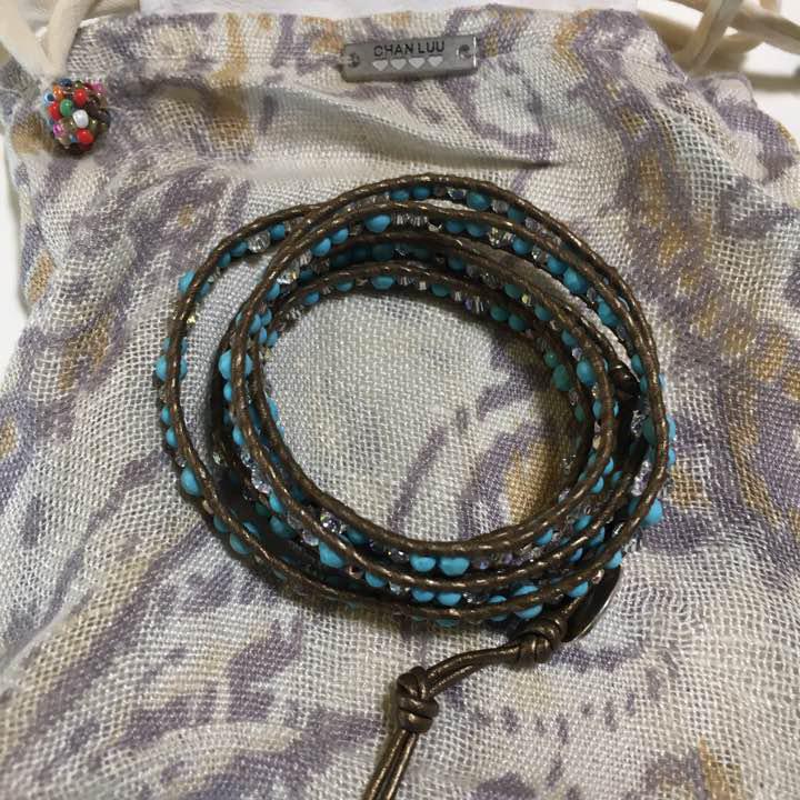 Shu mu 5連ターコイズブレスレット コンチィ