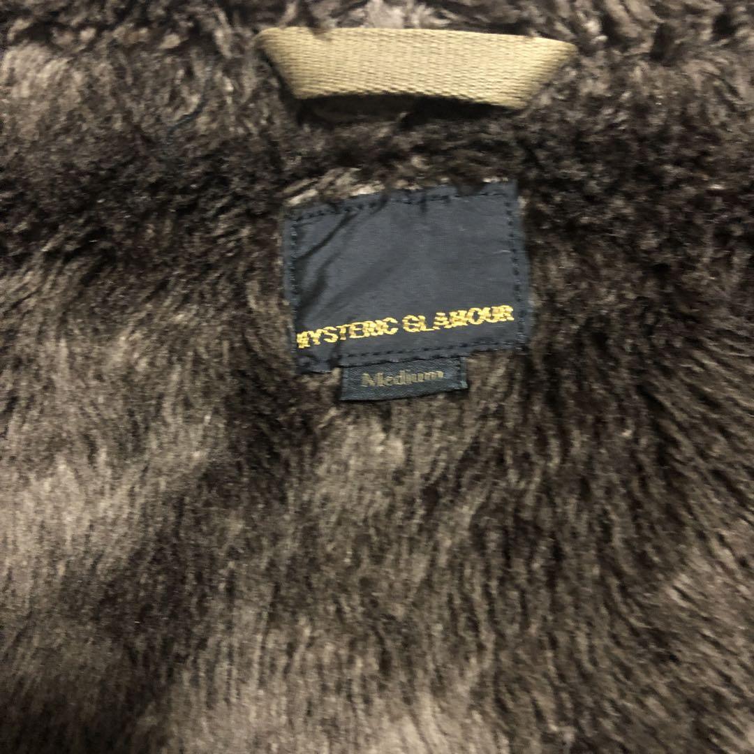 HYSTERIC GLAMOUR       ミリタリ　ジャケット　カーキ　ボア