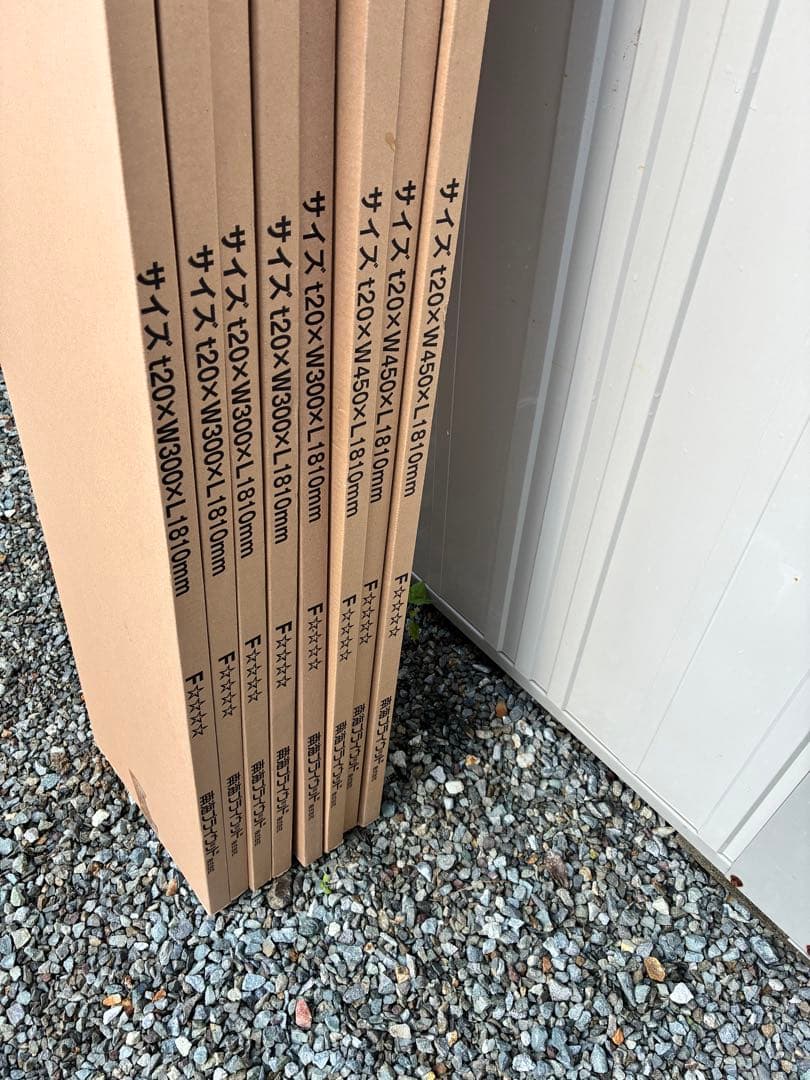 南海プライウッド アートランバー白 1810×450×20 3枚