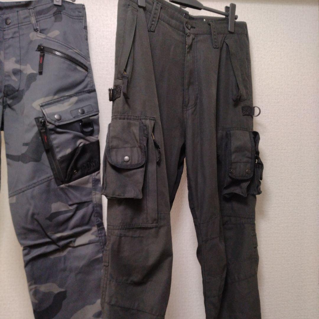 【匿名配送】AVIREX PDW　ギミック系　カーゴパンツ　L　2点まとめ売り