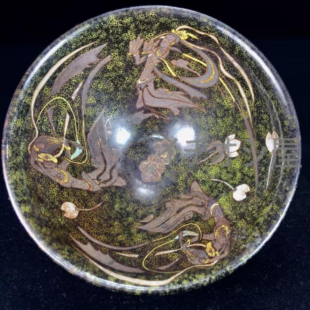 中国古美術 宋建窯 飛天図紋建盞 飛天意匠 古美術 茶碗 茶道具 骨董 收藏逸品 中国古美術 宋建窯 飛天図紋建盞 飛天意匠 古美術 茶碗 茶道具 骨董 收藏逸品