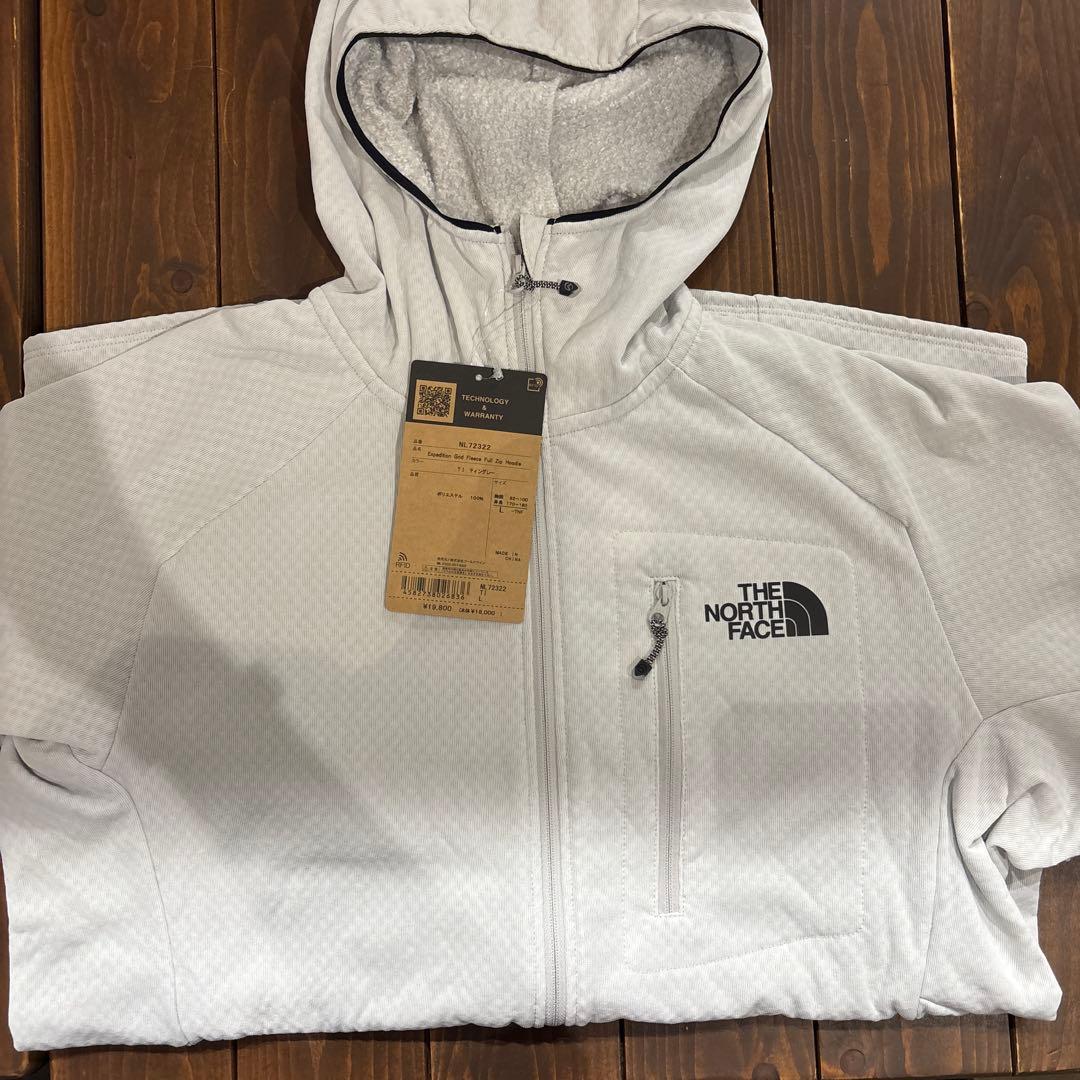 新品 ノースフェイス　エクスペディショングリッドフリースフルジップフーディL