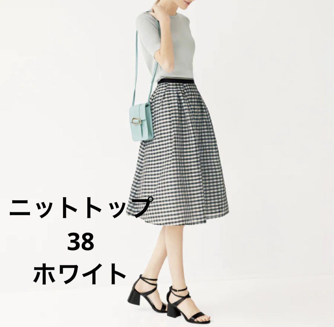 フォクシー ニットトップ サニーデイ 38 カットソー 透かしロゴ