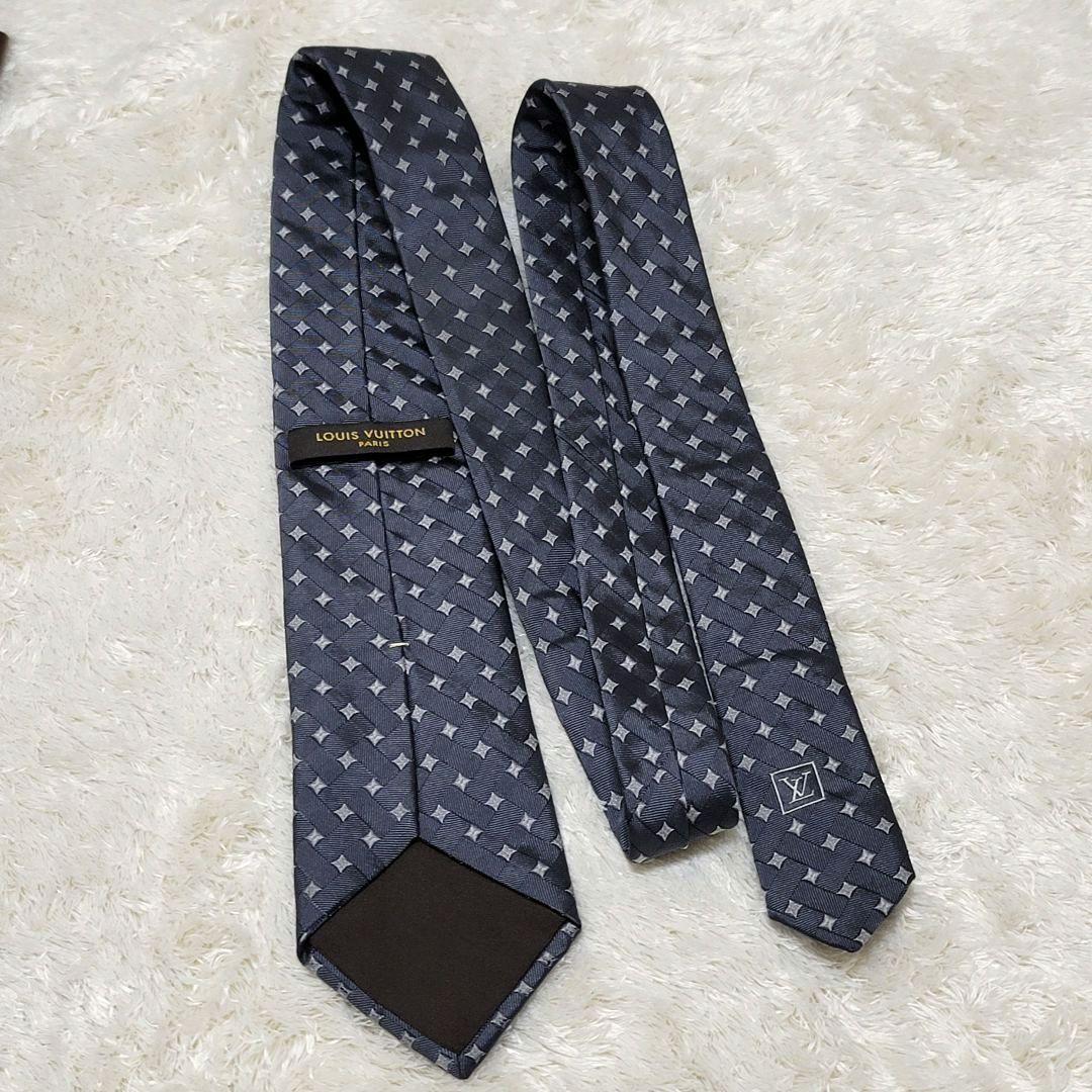 専用 新品 未使用 LOUIS VUITTON ネクタイ スター 星 ネイビー系
