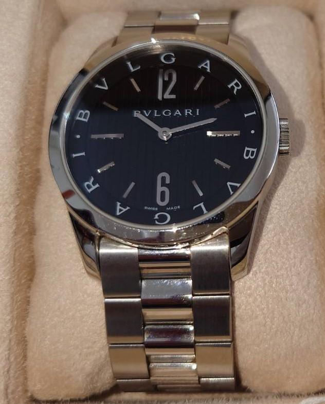 ブルガリ BVLGARI ST37S ソロテンポ 腕時計 ベルトコマ 完品 美品 画像4