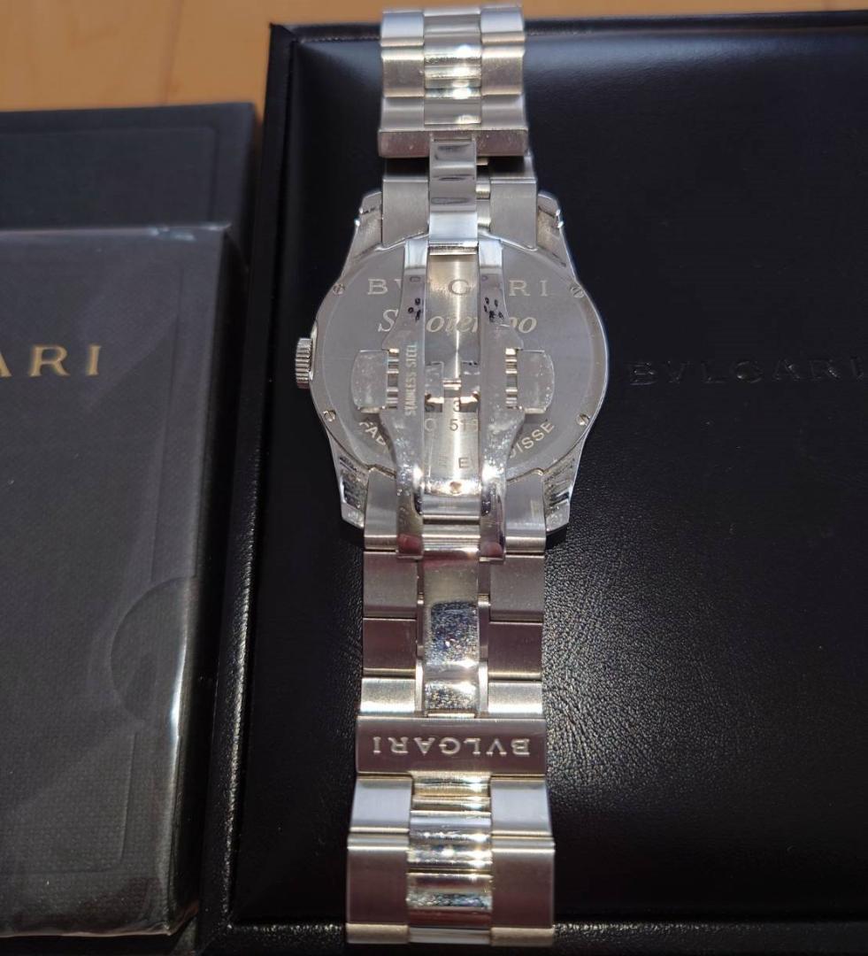 ブルガリ BVLGARI ST37S ソロテンポ 腕時計 ベルトコマ 完品 美品 画像6