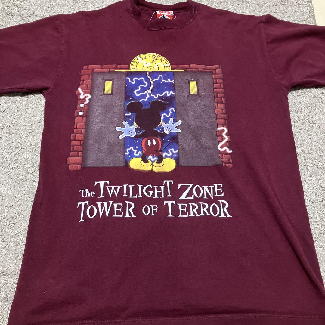 90s ディズニー タワー オブ テラーTシャツ Lサイズ