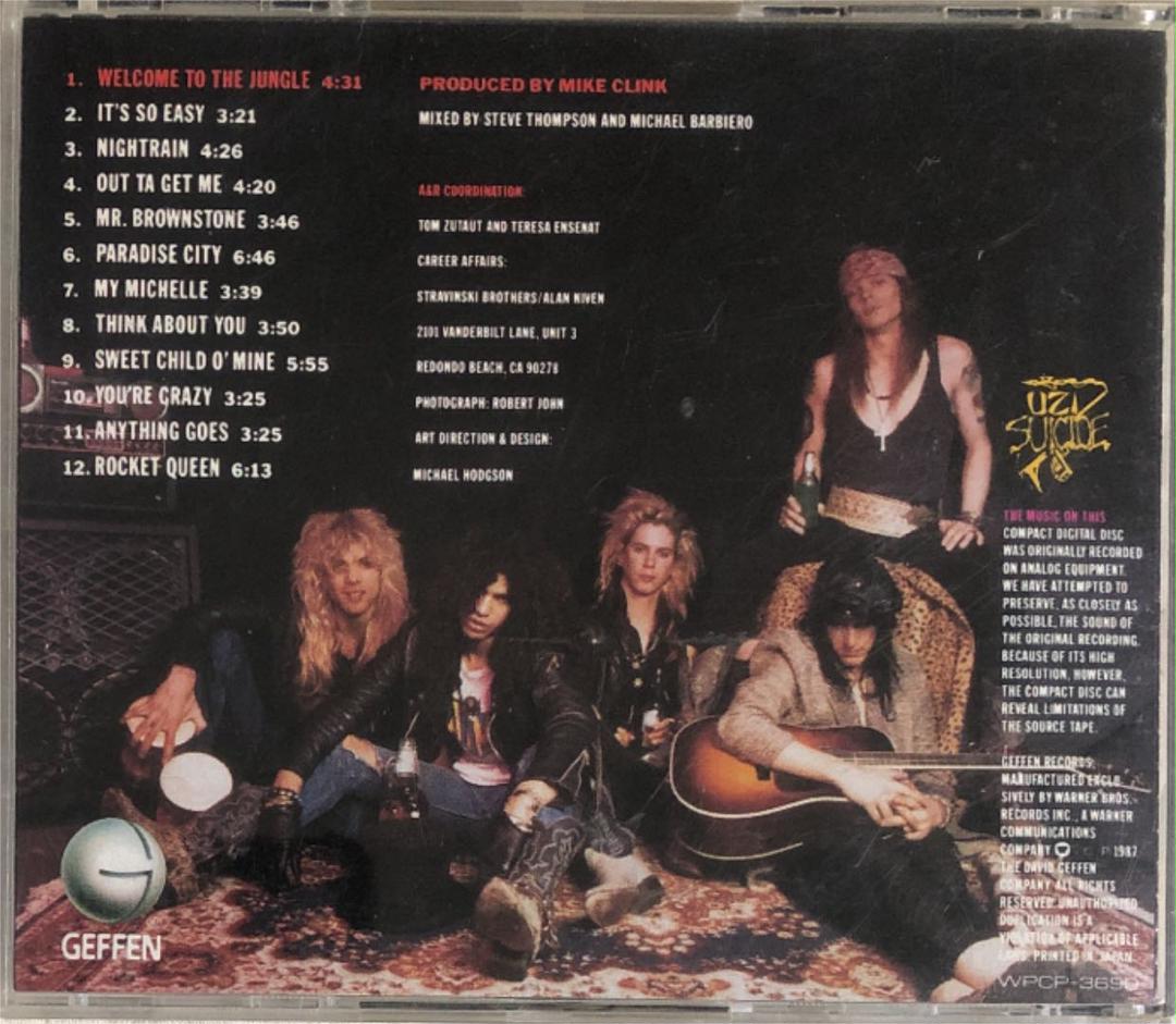 洋楽 GUNS  N' ROSES/ APPETITE FOR DESTRUCTION