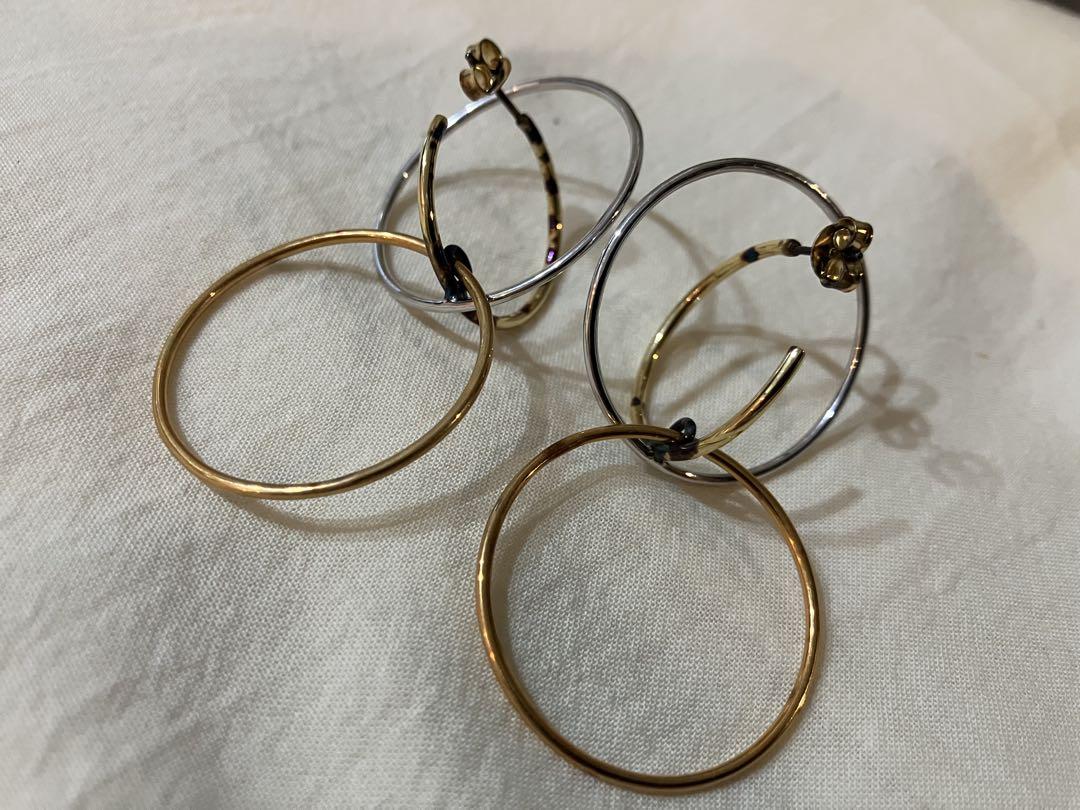 （要確認：変色あり）シャルロット シェネ　フープピアス 要確認：変色あり）シャルロット シェネ フープピアス
