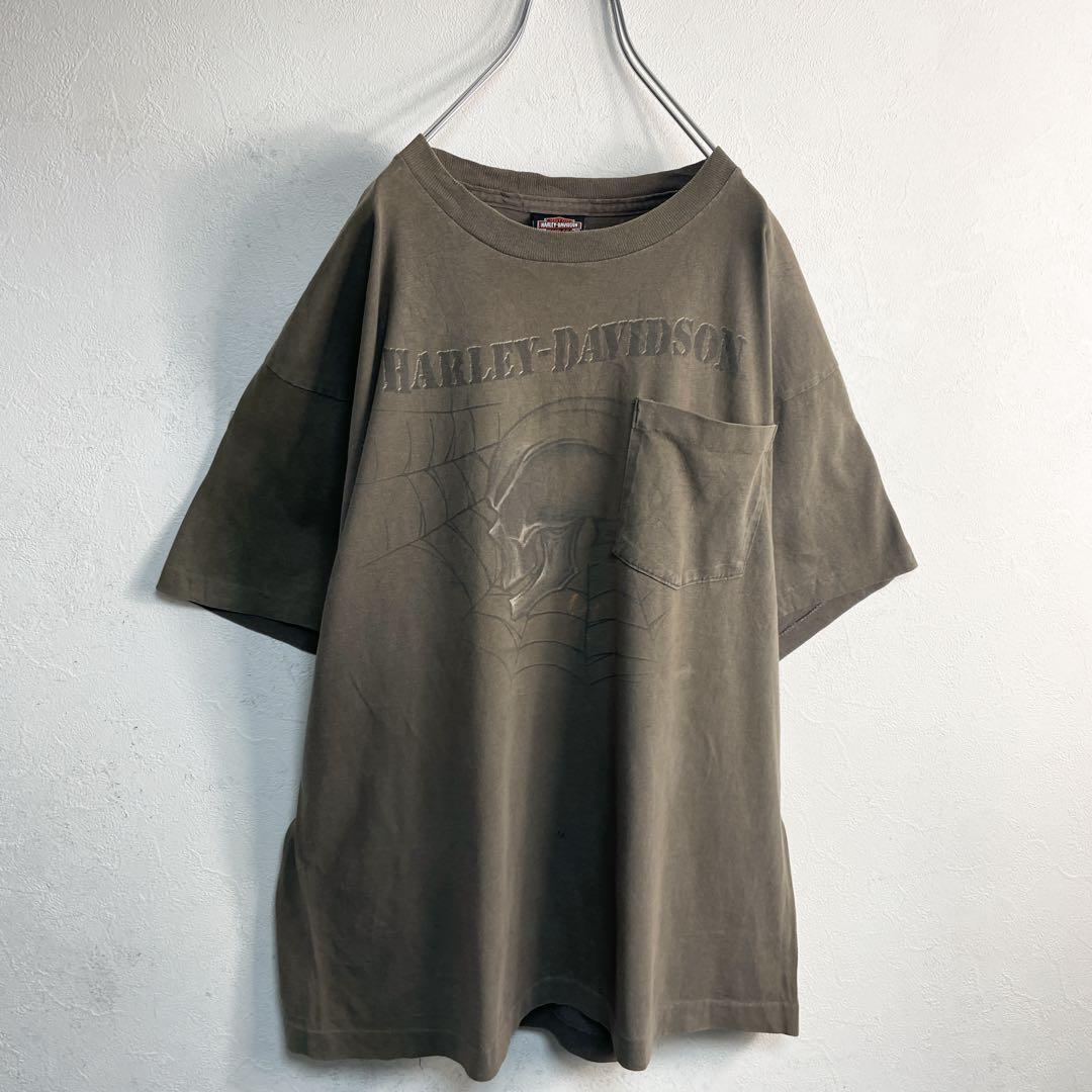 ハーレーダビッドソン☘L☘ベスト☘シングルスティッチ☘両面プリント