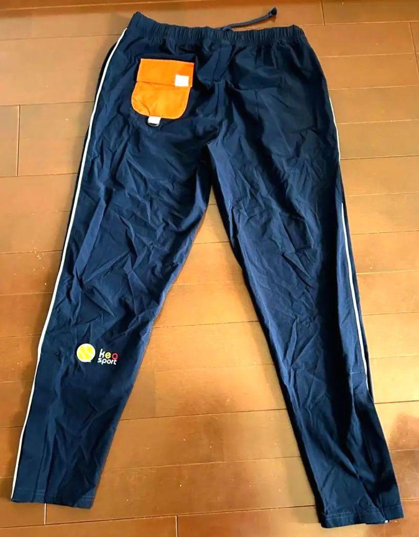 KEA　M　パンツ　テニスウェア　ストレッチ　裾ボタン