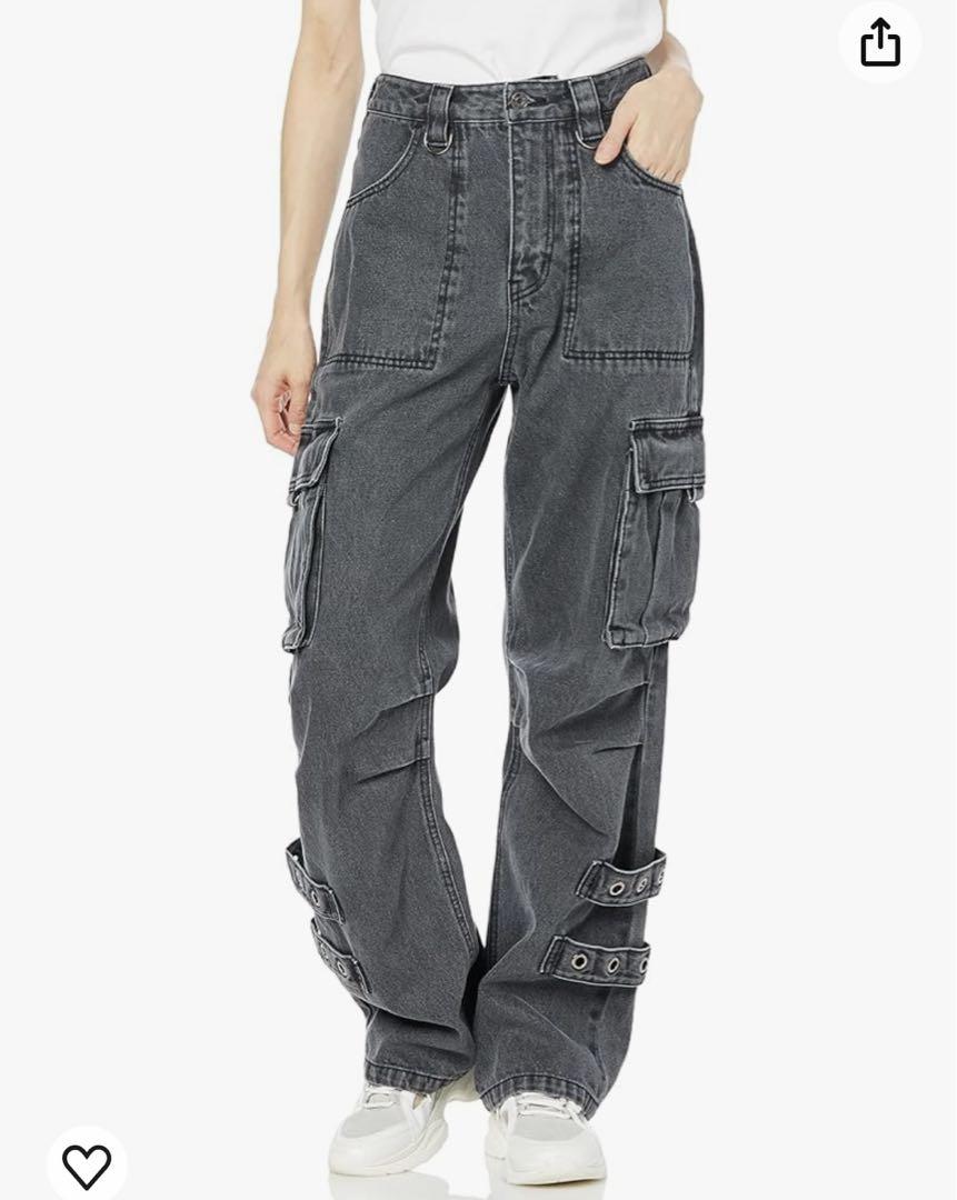 [エックスガール] DENIM CARGO PANTSカジュアルパンツ