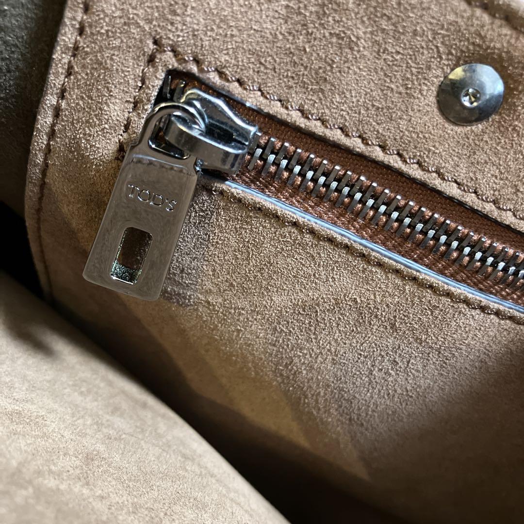 【TOD'S】 スエード トートバッグ ブラウン 新品未使用】TOD´S ブラウン スエード トートバッグ