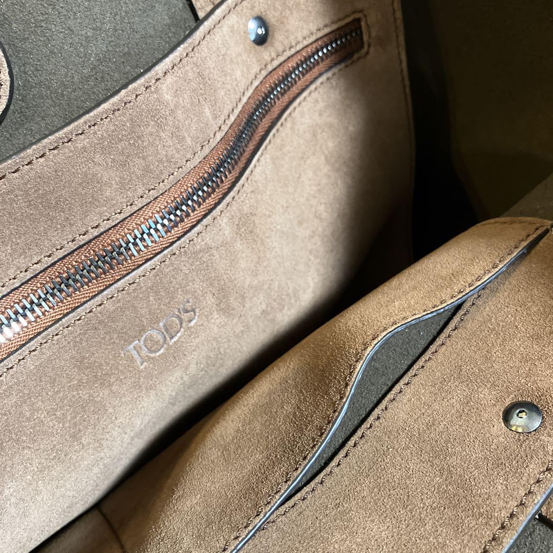 新品未使用】TOD´S ブラウン スエード トートバッグ