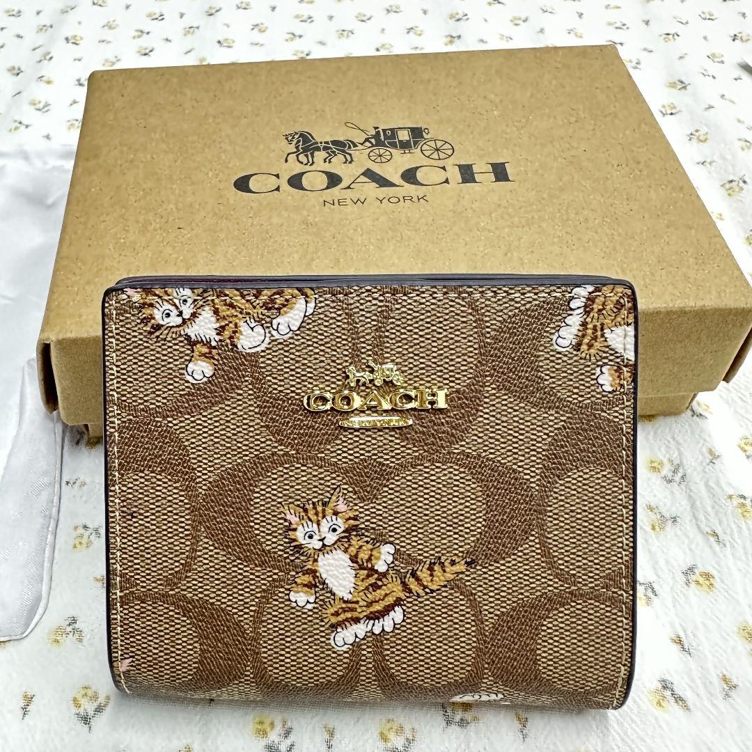 コーチ折りたたみ財布 可愛いシグネチャーミニ財布 おすすめ - 通販