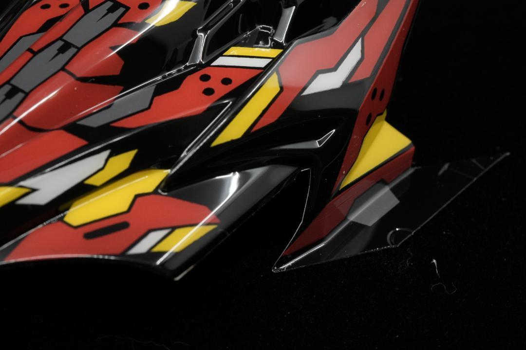 【職人技塗装】ミニ四駆 ポリカボディー アバンテmk3 アズール ×二号機