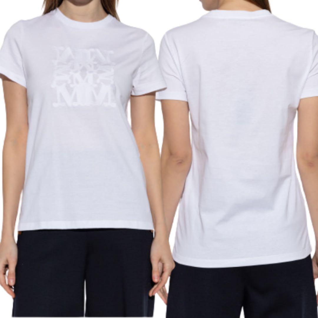 即日発送可◎【新品・未使用】MAX MARA Giovane ロゴ刺繍Tシャツ