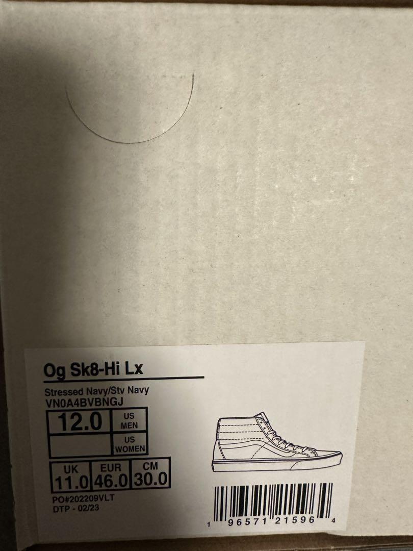 新品未使用　vans vault SK8-HI STRESSED  30cm