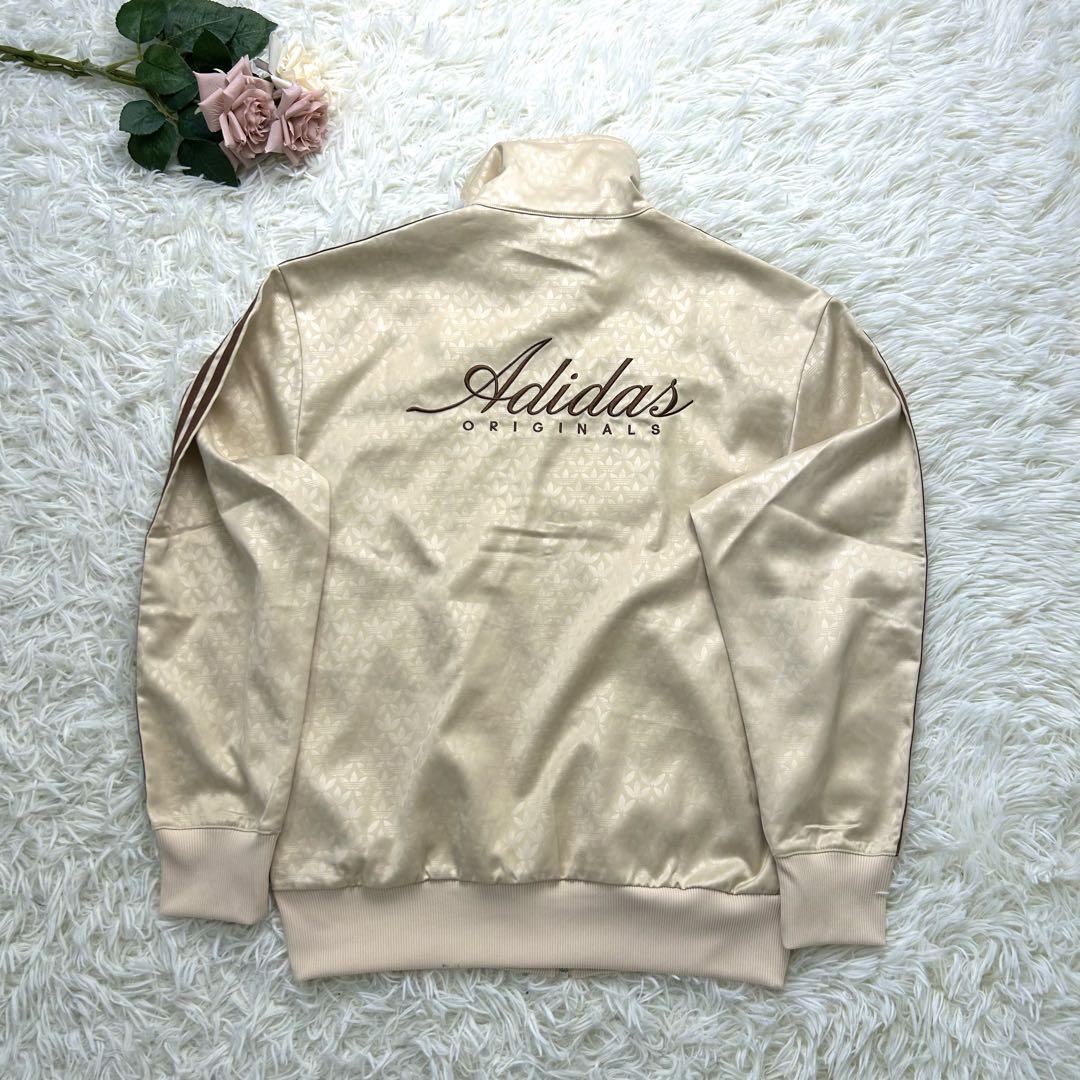 M adidas originals レディース サテン ジャケット 総柄 - メルカリ