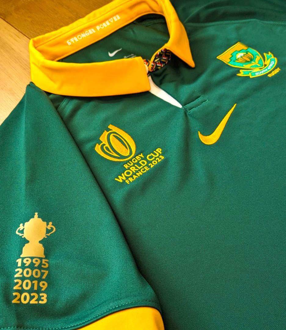 ラグビー 南アフリカ スプリングボクス RWC2023 優勝記念 ジャージ S ラグビー 南アフリカ スプリングボクス RWC2023 優勝記念 ジャージ M