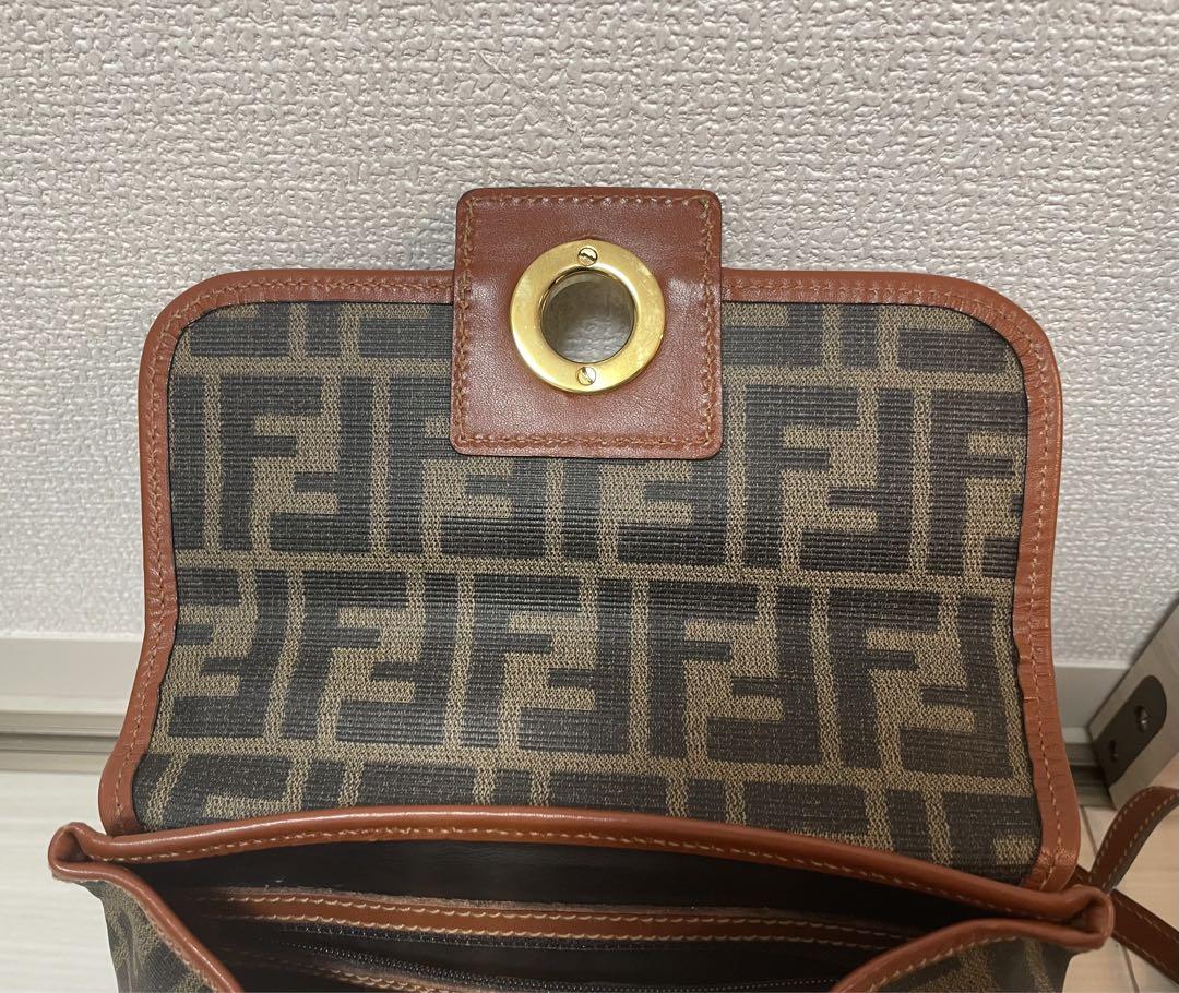 FENDI フェンディ 星座シリーズ 双子座 ズッカ柄 ショルダーバッグ 希少