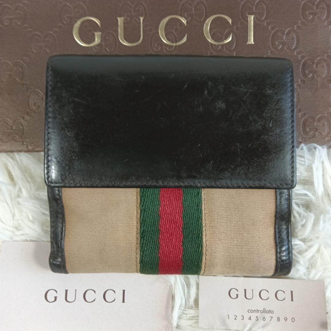 terror【GUCCI】グッチ　折り財布　財布　シェリーライン　✨美品✨