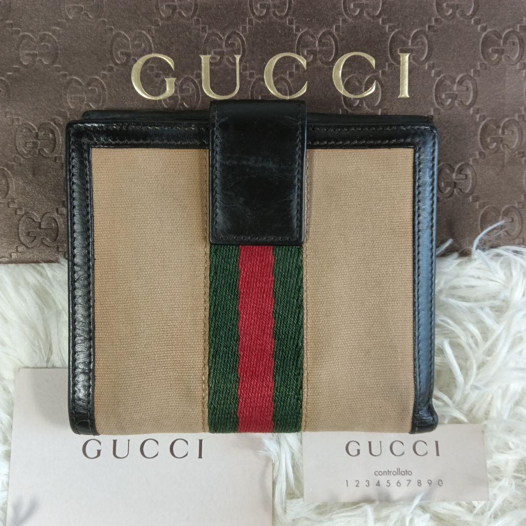 terror【GUCCI】グッチ　折り財布　財布　シェリーライン　✨美品✨