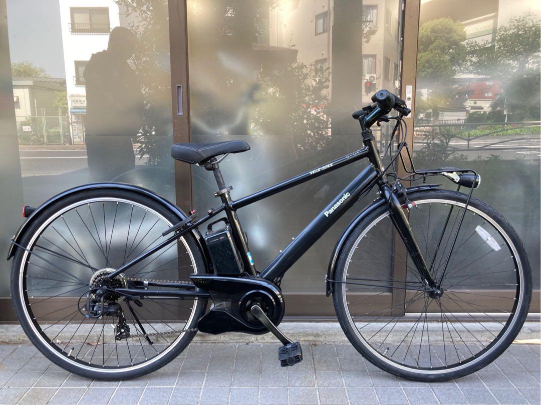 電動自転車 №6388 パナソニック ベロスター 700C ブラック