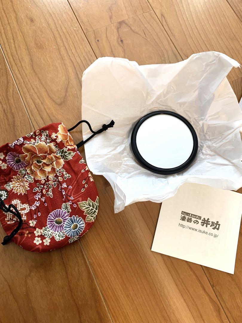 【未使用品】漆器の井助 手鏡 9月 花言葉 着物用小物