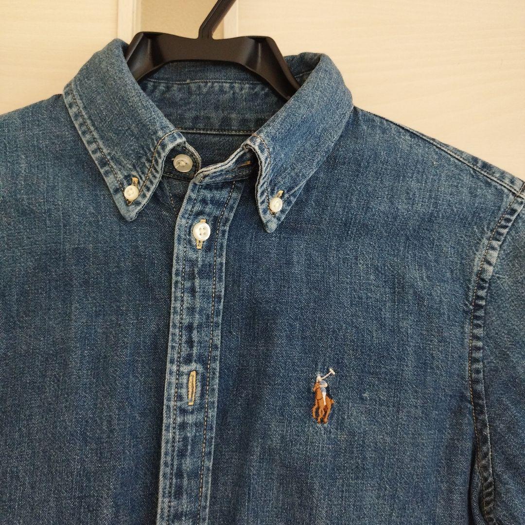 美品　ラルフローレン　デニムシャツ