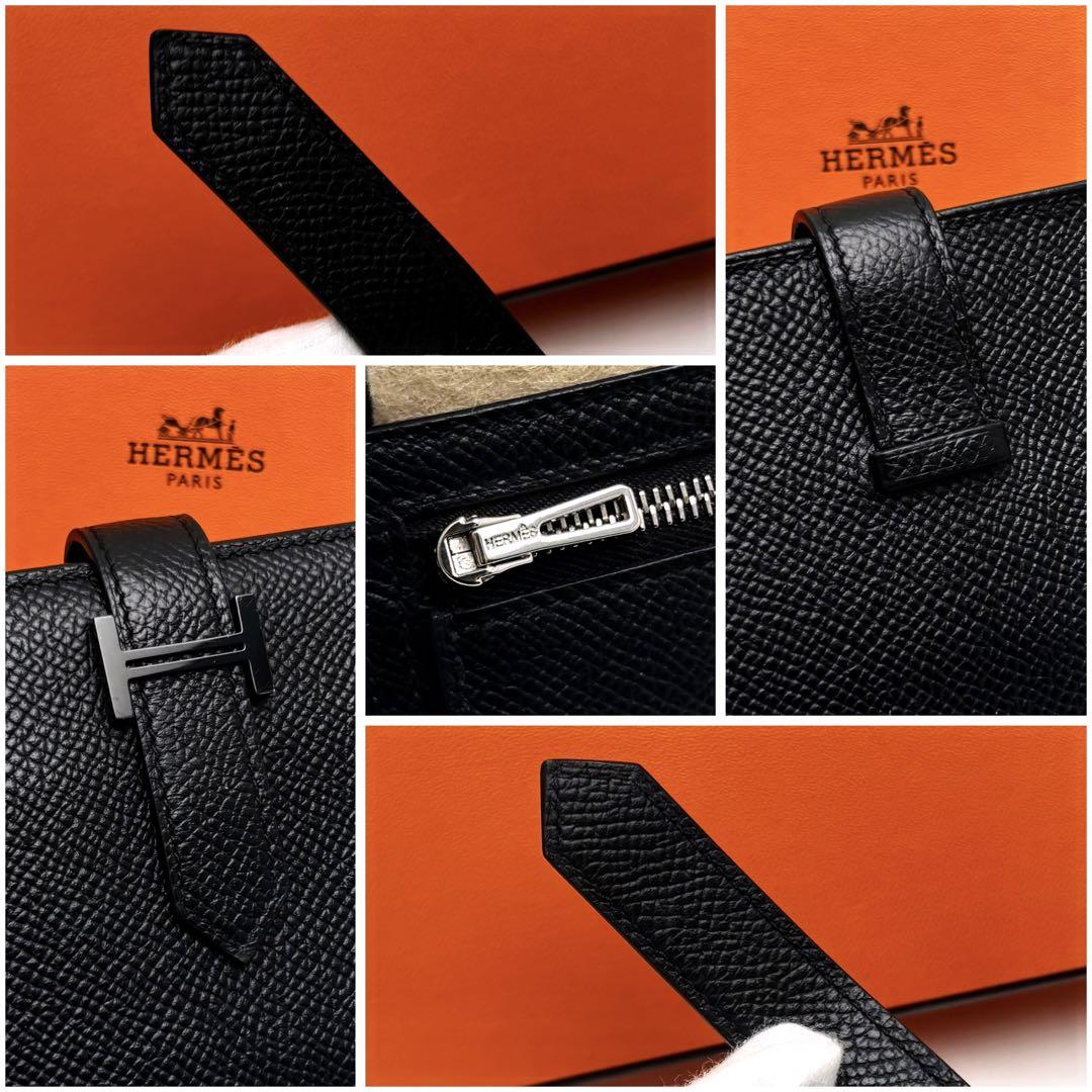 HERMES エルメス べアン スフレ エプソン 黒 ブラック モノクローム