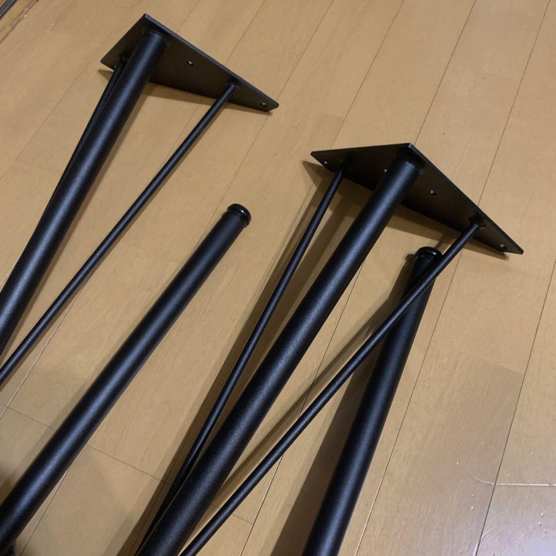 テーブル 脚 アイアン ４本 DIY 65cm