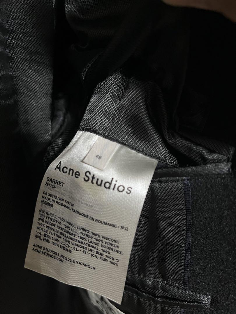 Acne Studios チェスターコート サイズ 48 ブラック　アクネ