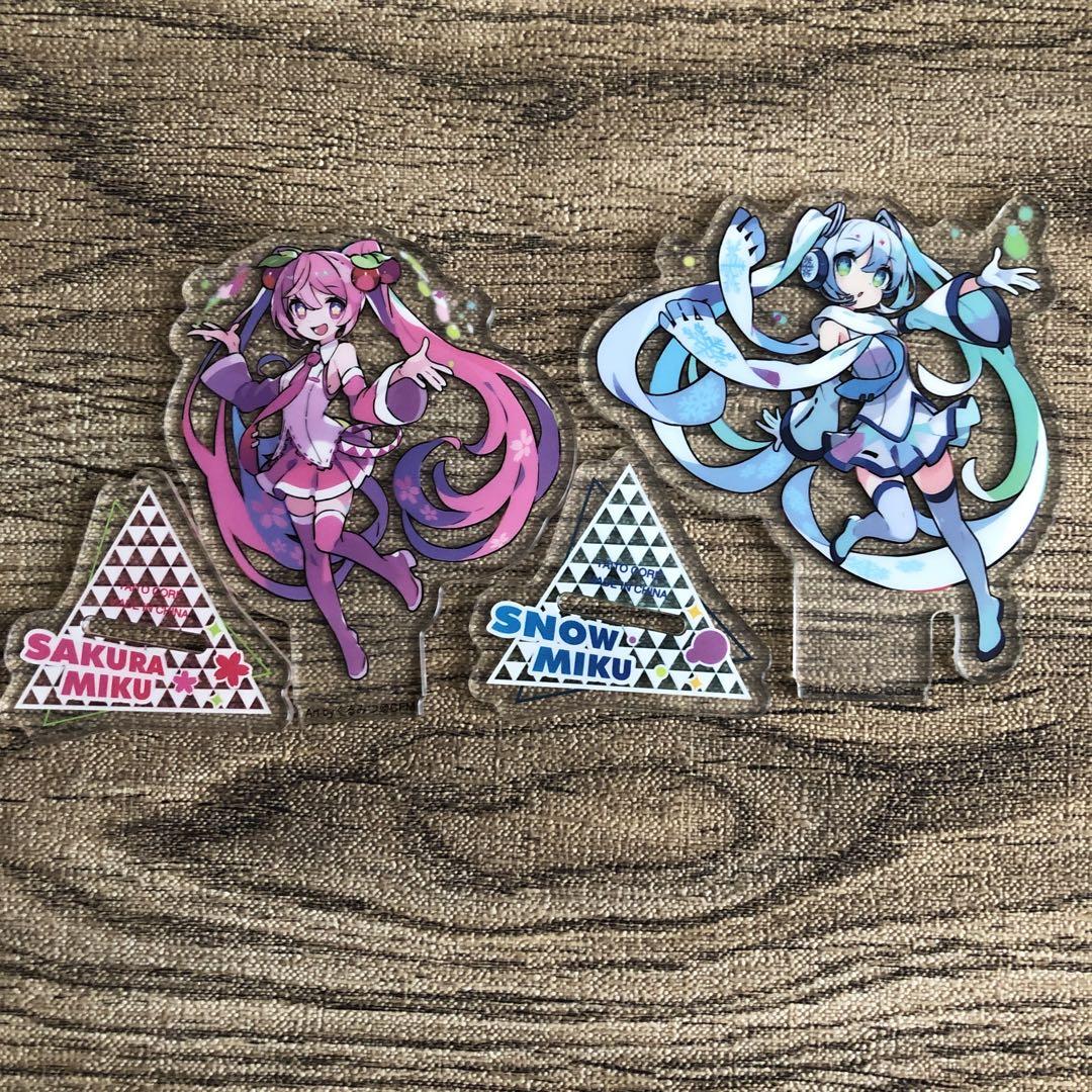 初音ミク　スタンドアクリルキーホルダー　アクリルスタンド　しゅがお 初音ミク スタンドアクリルキーホルダー アクリルスタンド しゅがお