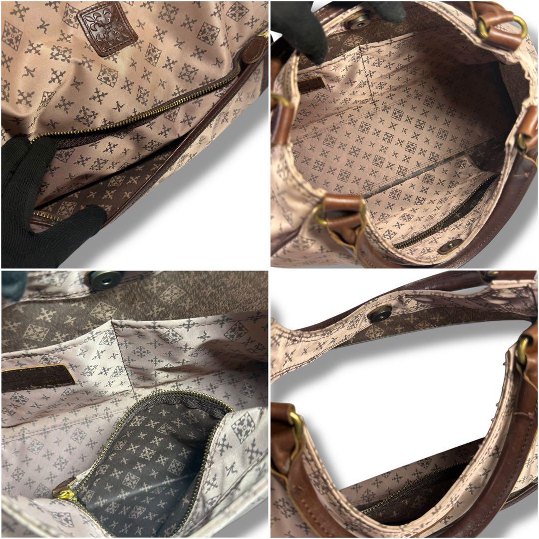美品】ラシット トートバッグ ボストン ナイロン レザー B5 零