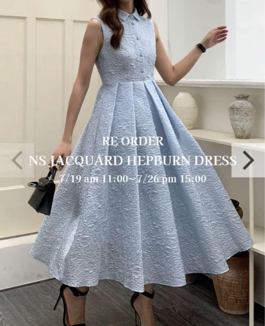 JACQUARD HEPBURN DRESS バースデーバッシュ JACQUARD HEPBURN DRESS - BIRTHDAY BASH