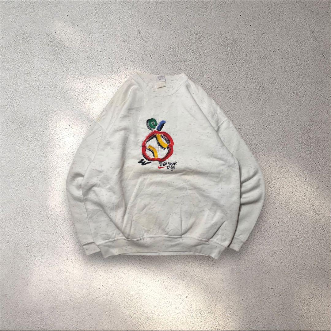 90s NIKE USA製 スウェット トレーナー 刺繍ロゴ L