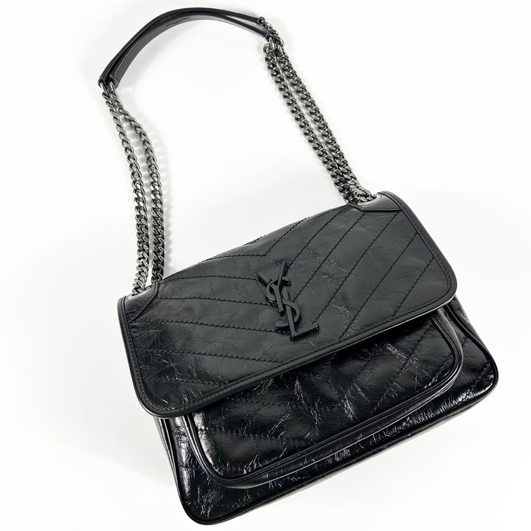 極美品】サンローラン YSL ニキ ミディアム チェーン ショルダー