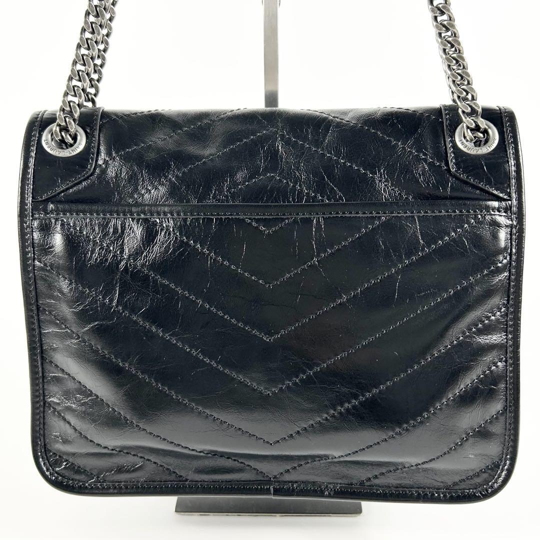 極美品】サンローラン YSL ニキ ミディアム チェーン ショルダー